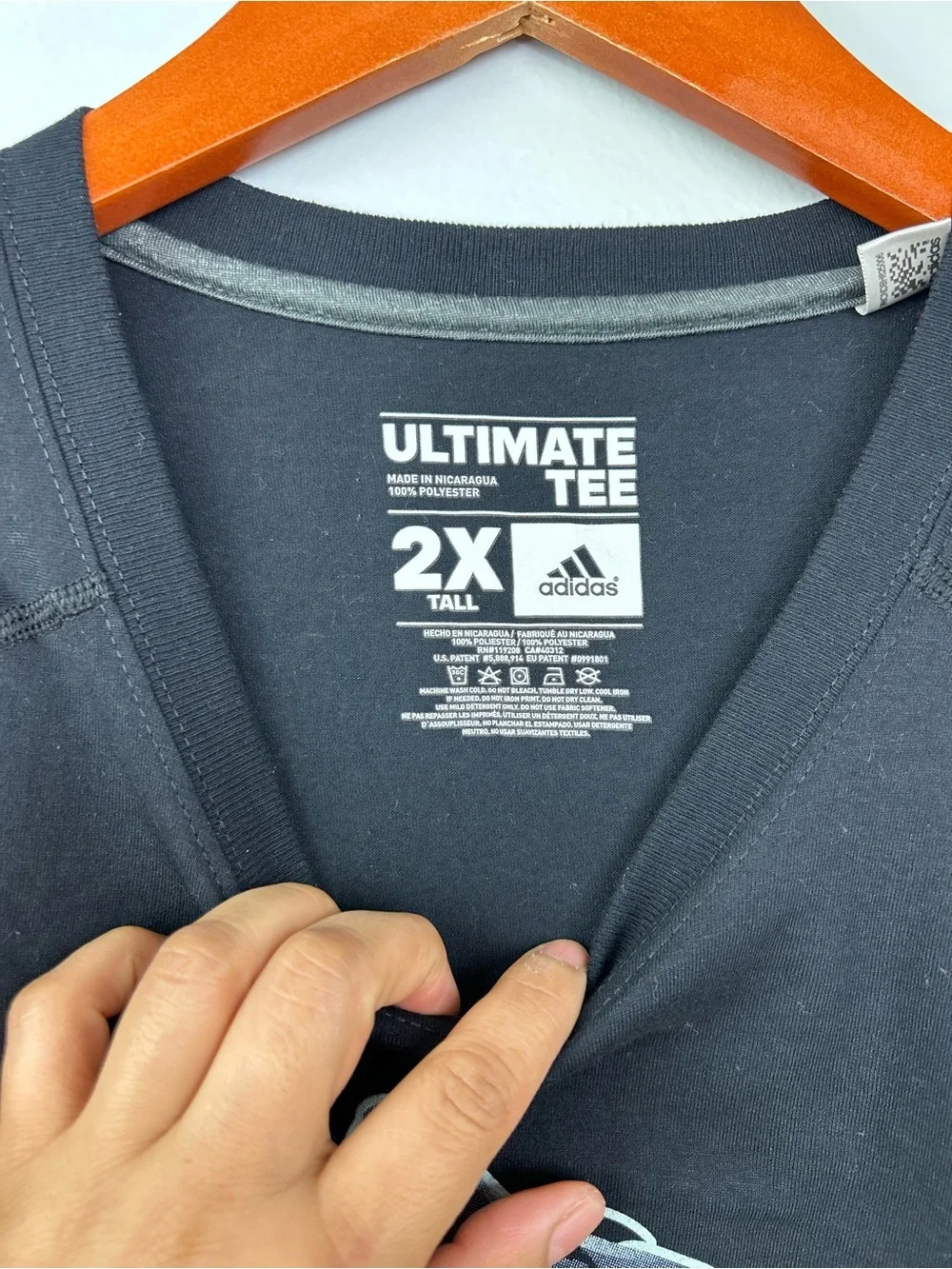 adidas men’s 2XTALL  Alpha Wolf Graphic ultimate tee shirt short sleeve climate
